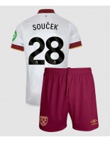 West Ham United Tomas Soucek #28 Tredjedraktsett Barn 2024-25 Korte ermer (+ bukser)